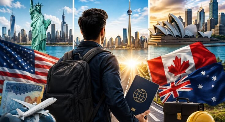 Visa and Jobs for US, Canada, and Australia